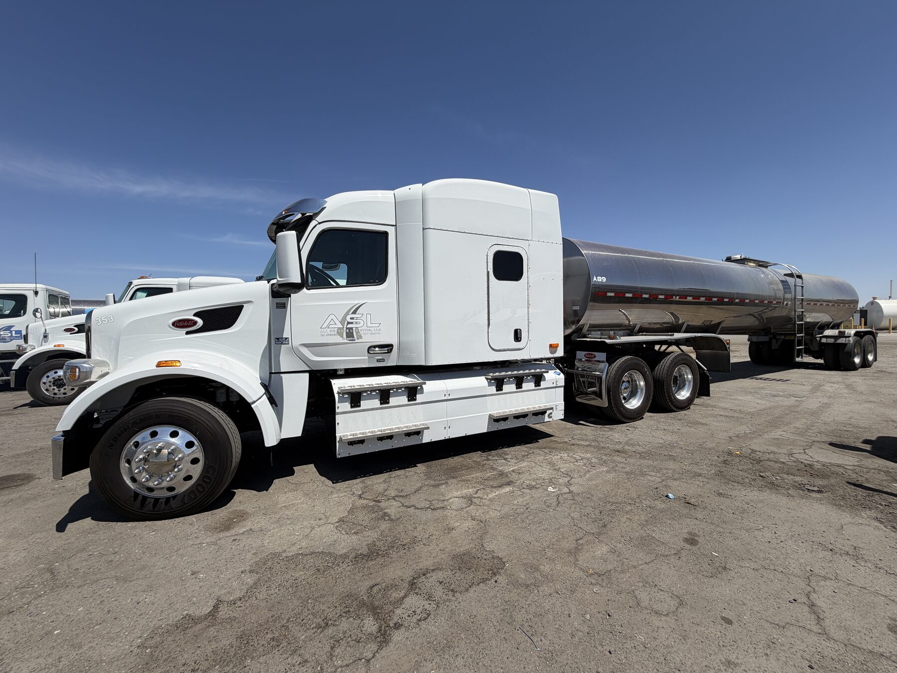 All Seasons Logistics stainless steel milk tanker