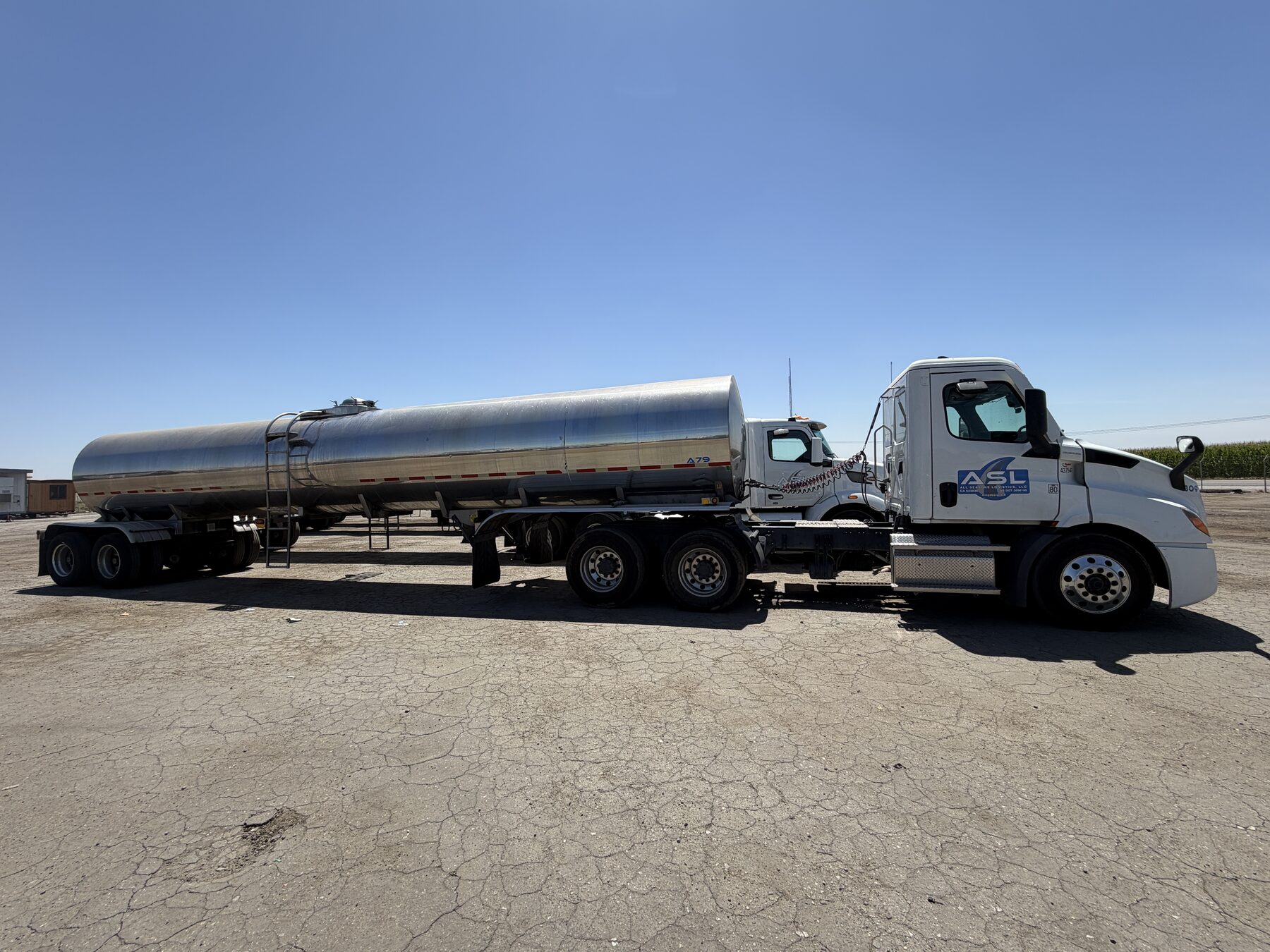 All Seasons Logistics milk tanker tractor and trailer